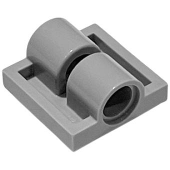 Plaat, Aangepast 2x2 met pin gaten Light Bluish Gray