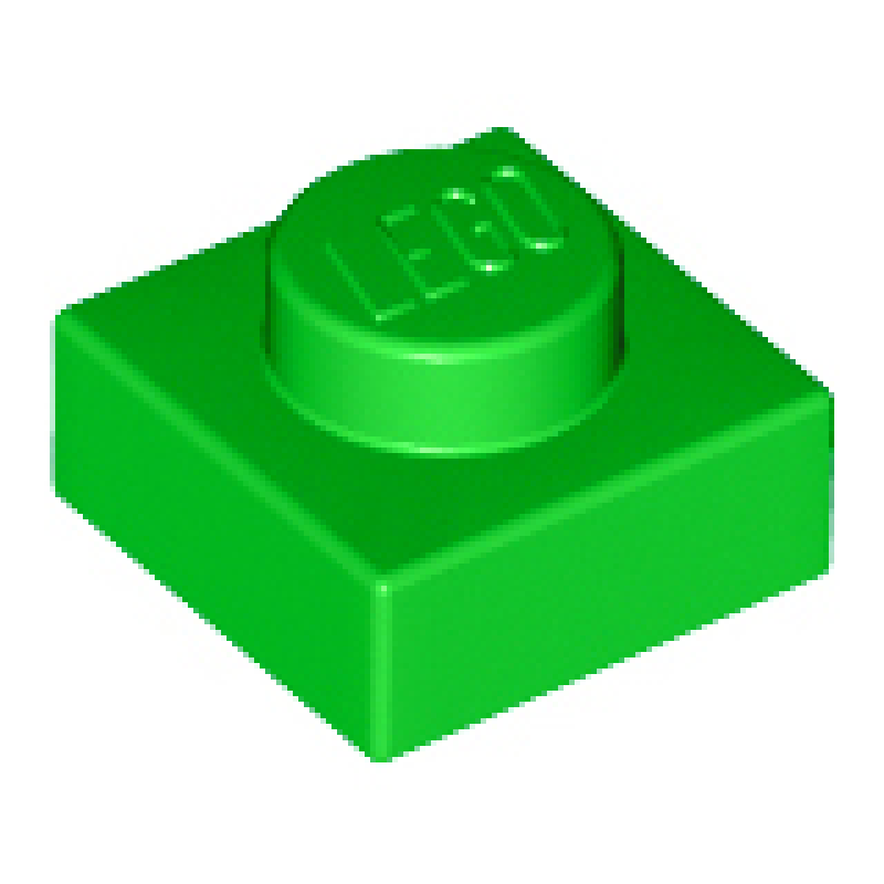 Plaat 1x1 Bright Green