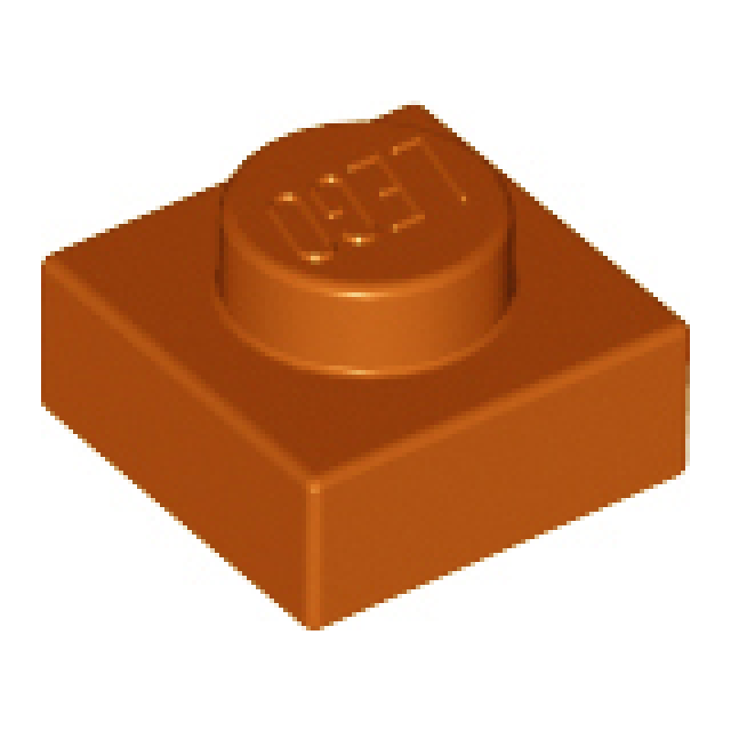 Plaat 1x1 Dark Orange