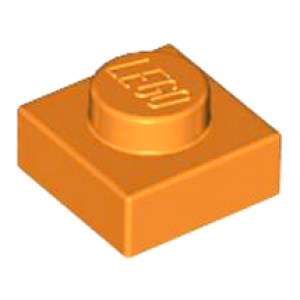 Plaat 1x1 Orange