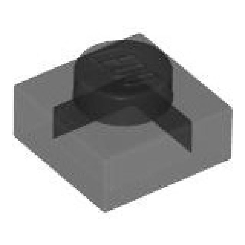 Plaat 1x1 Trans Black