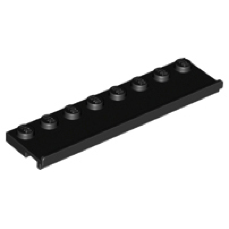 Plaat, Aangepast 2x8 met deur geleider Black