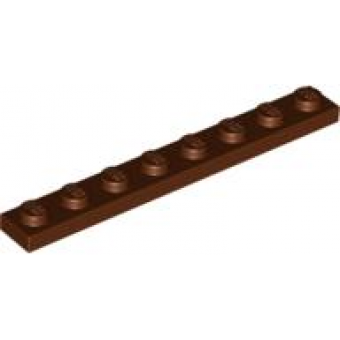 Plaat 1x8 Reddish Brown