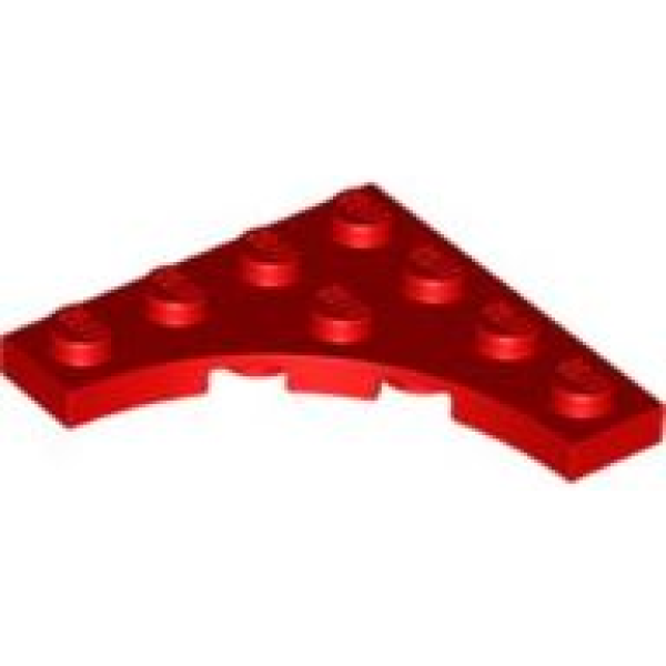 Plaat, Aangepast 4x4 met 3x3 gebogen inkeping Red
