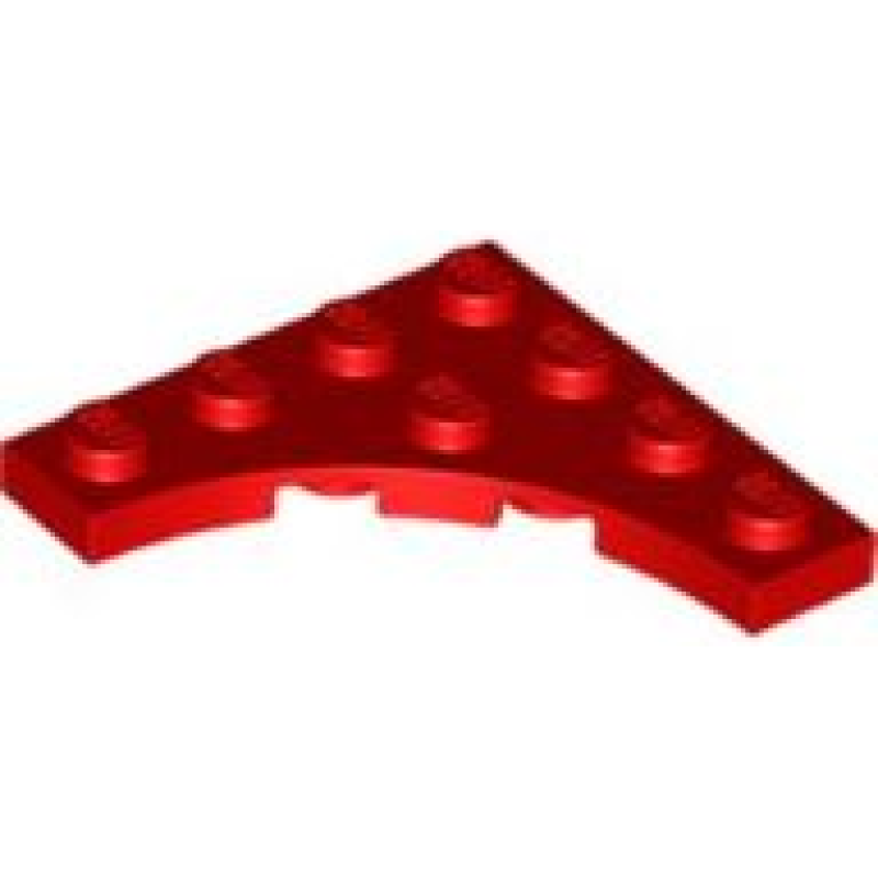 Plaat, Aangepast 4x4 met 3x3 gebogen inkeping Red