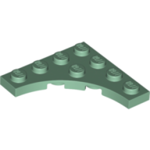 Plaat, Aangepast 4x4 met 3x3 gebogen inkeping Sand Green