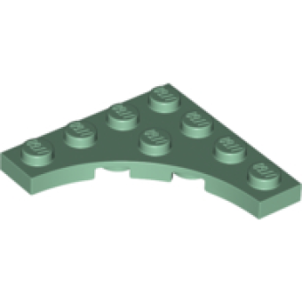 Plaat, Aangepast 4x4 met 3x3 gebogen inkeping Sand Green