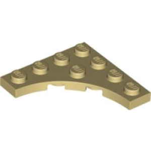 Plaat, Aangepast 4x4 met 3x3 gebogen inkeping Tan