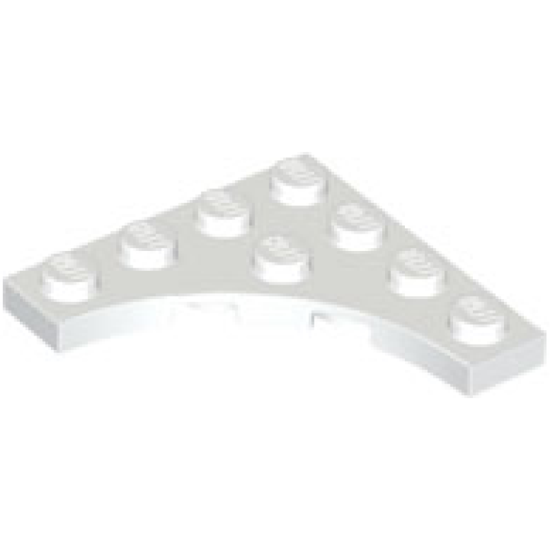 Plaat, Aangepast 4x4 met 3x3 gebogen inkeping White