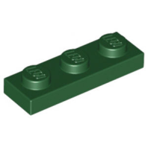 Plaat 1x3 Dark Green