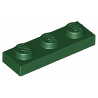 Plaat 1x3 Dark Green