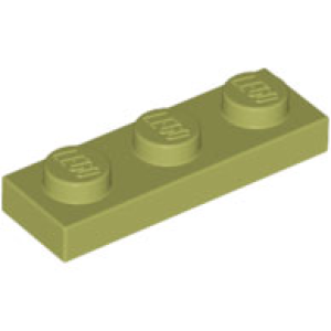Plaat 1x3 Olive Green