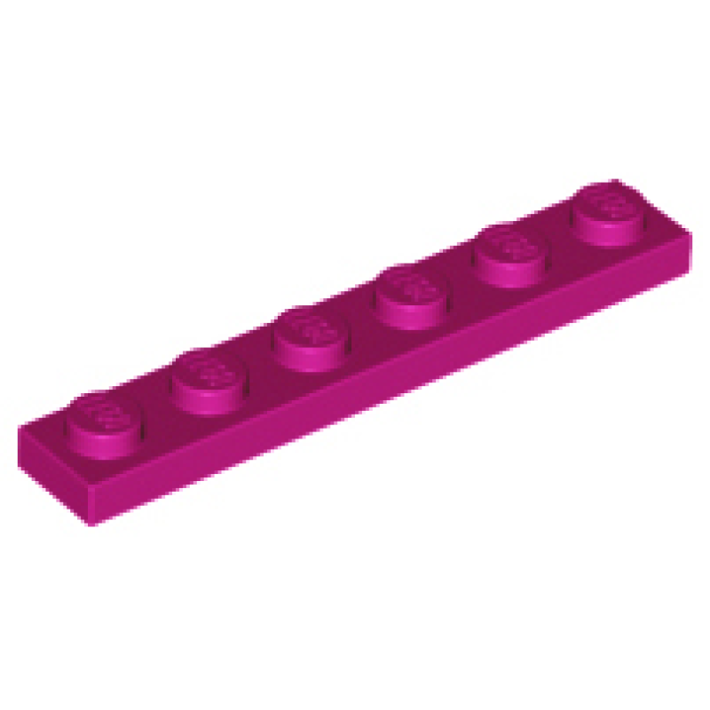 Plaat 1x6 Magenta