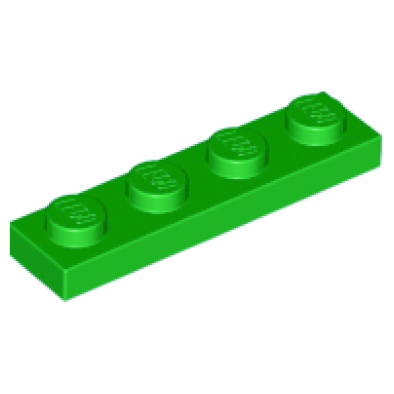 Plaat 1x4 Bright Green