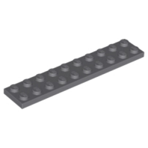 Plaat 2x10 Dark Bluish Gray