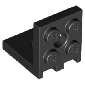 Plaat, Hoek 2x2 - 2x2 Black