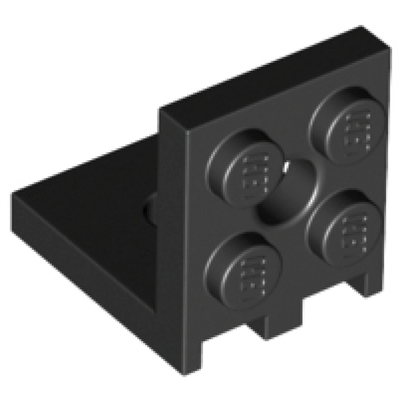 Plaat, Hoek 2x2 - 2x2 Black