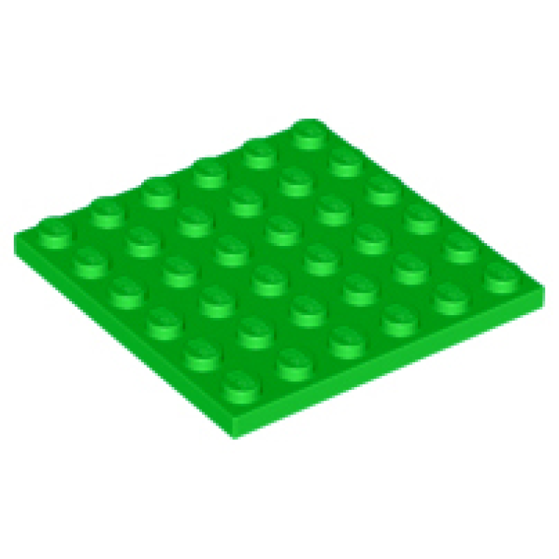 Plaat 6x6 Bright Green