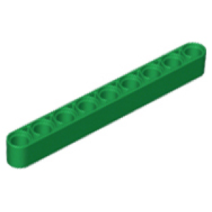 Technic, Hefbalk Dik 1x9 Green