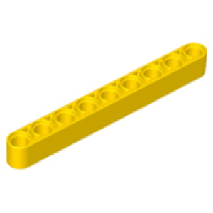Technic, Hefbalk Dik 1x9 Yellow