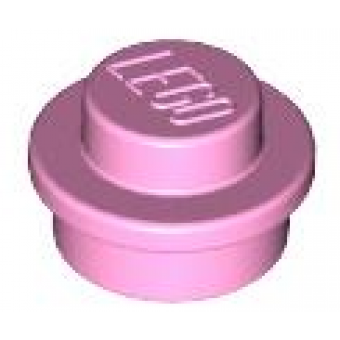 Plaat, Rond 1x1 Bright Pink