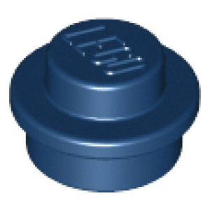 Plaat, Rond 1x1 Dark Blue