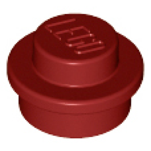 Plaat, Rond 1x1 Dark Red