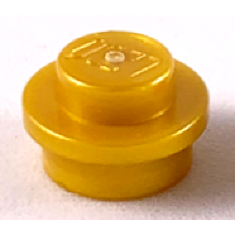 Plaat, Rond 1x1 Pearl Gold