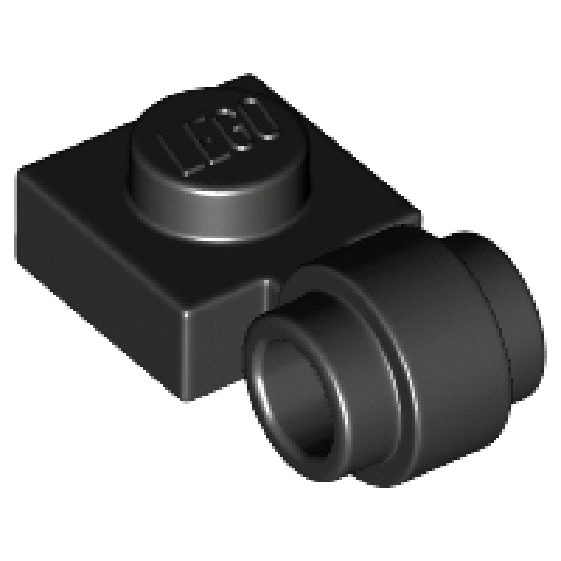 Plaat, Aangepast 1x1 met dikke ring Black