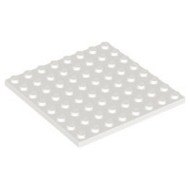 Plaat 8x8 White
