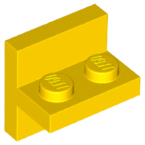 Plaat, Hoek 2x2 - 1x2 Gecentreerd Yellow