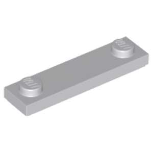 Plaat, Aangepast 1x4 met 2 noppen op de uiteinden Light Bluish Gray