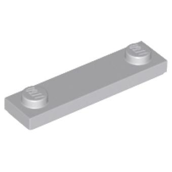 Plaat, Aangepast 1x4 met 2 noppen op de uiteinden Light Bluish Gray