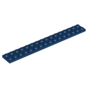 Plaat 2x16 Dark Blue