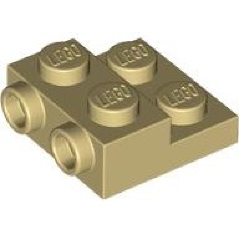 Plaat, Aangepast 2x2 met 2 noppen aan de zijkant Tan