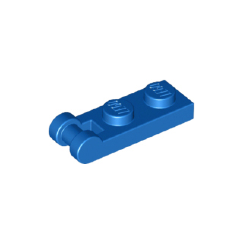 Plaat, Aangepast 1x2 met handvat Blue