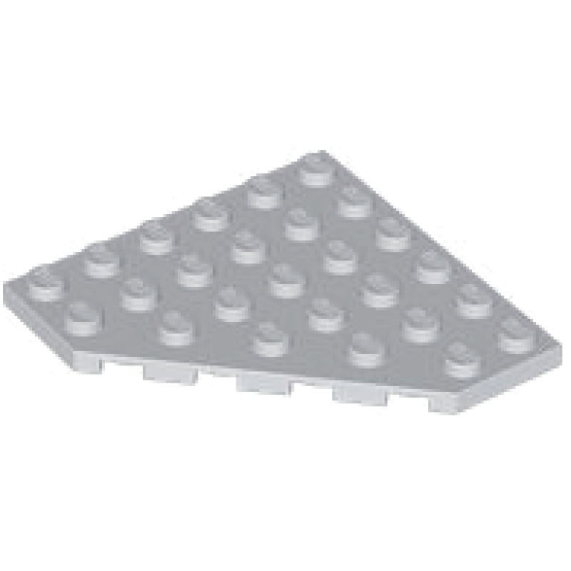 Wig, Plaat 6x6 afgesneden hoek Light Bluish Gray