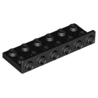 Plaat, Hoek 2x6 - 1x6 omgekeerd Black