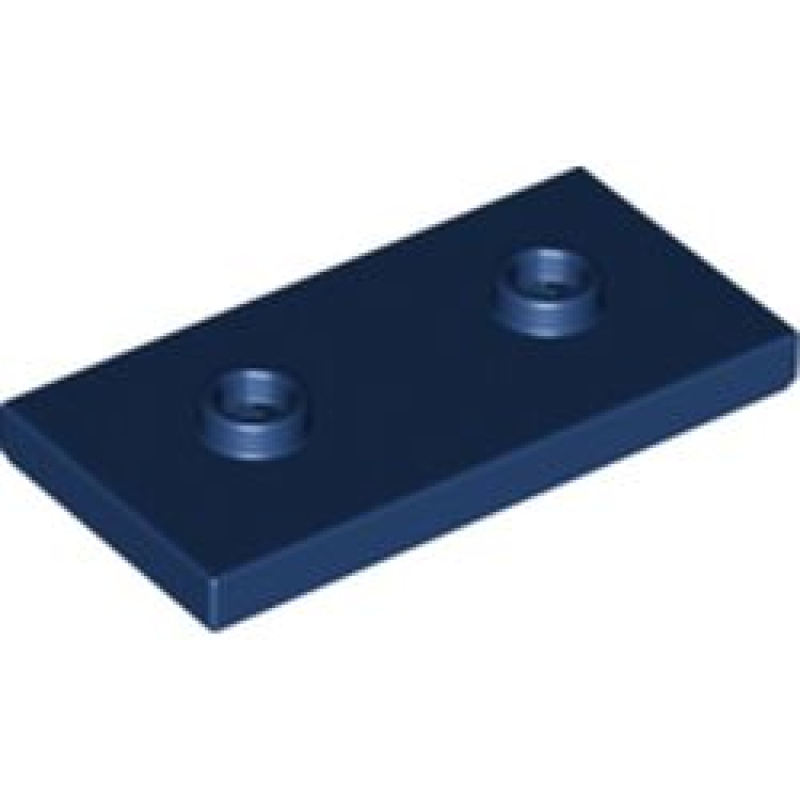 Plaat, Aangepast 2x4 met 2 noppen Dark Blue