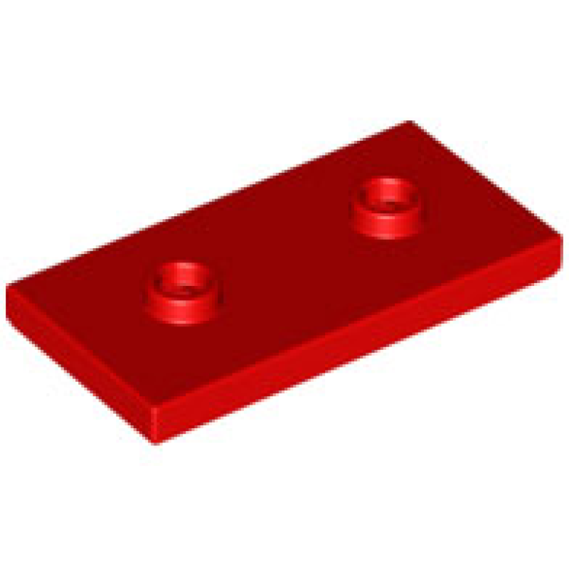 Plaat, Aangepast 2x4 met 2 noppen Red