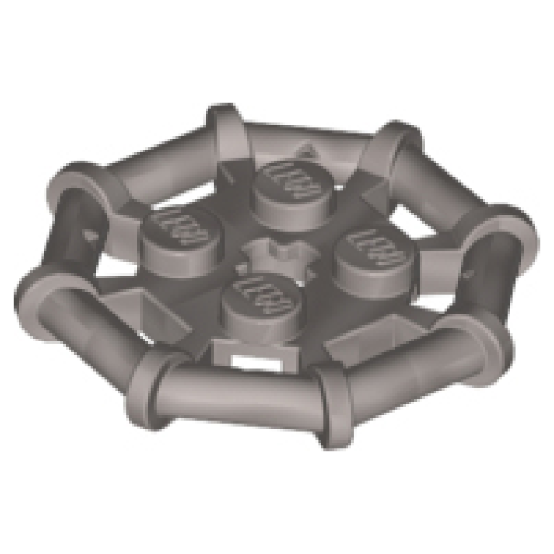 Plaat, Aangepast 2x2 achthoekig, verstevigd frame Flat Silver