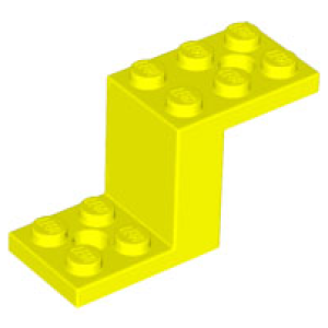 Plaat, Hoek 5x2x2 1/3 Neon Yellow