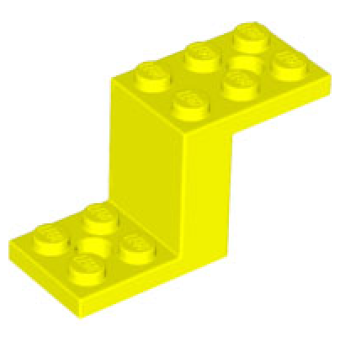 Plaat, Hoek 5x2x2 1/3 Neon Yellow