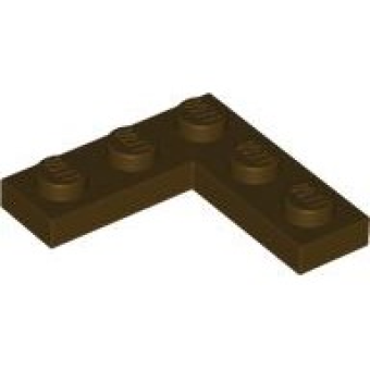 Plaat 3x3 hoek Dark Brown