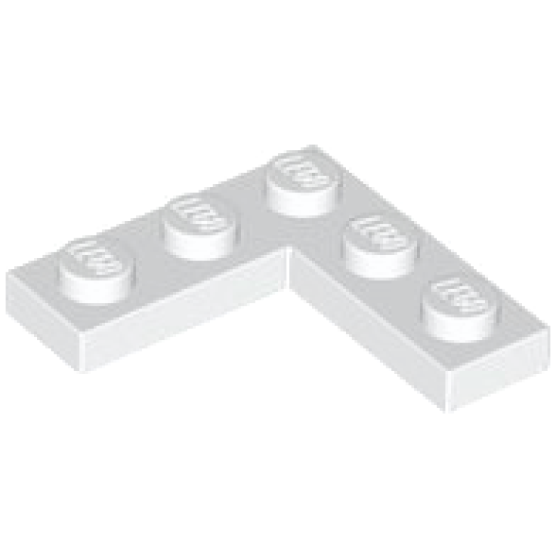 Plaat 3x3 hoek White