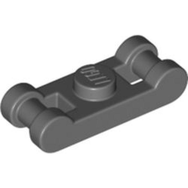 Plaat, Aangepast 1x1 met handvat aan einden Dark Bluish Gray