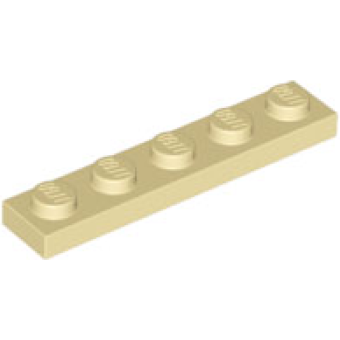 Plaat 1x5 Tan