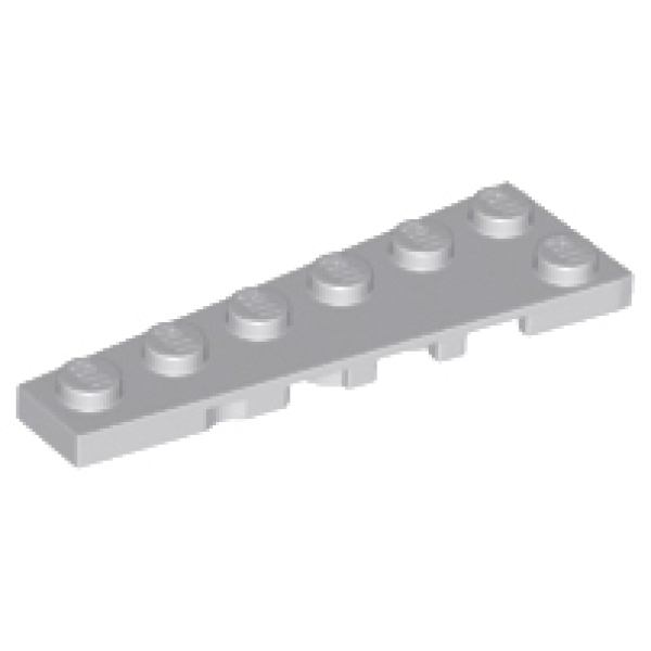 Wig, Plaat 6x2 links Light Bluish Gray