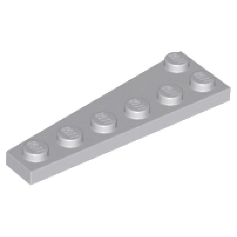 Wig, Plaat 6x2 rechts Light Bluish Gray