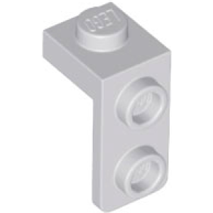 Plaat, Hoek 1x1 - 1x2 Light Bluish Gray